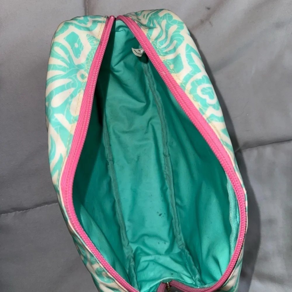Scout Cosmetic Bag in Teal and Pink